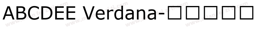 ABCDEE Verdana字体转换